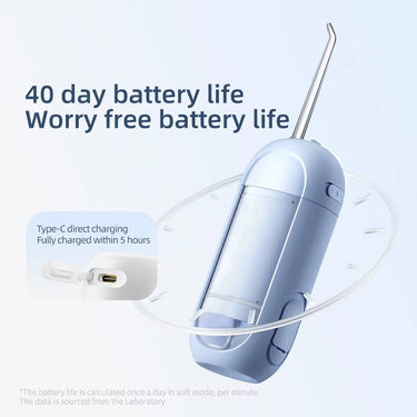 LANSON 310 IPX7 150ml Portable, Foldable, Electric Oral Care Irrigator, Water Flosser - Epic Trends and Gifts - Oral Care - LANSON 310 IPX7 150ml Portable, Foldable, Electric Oral Care Irrigator, Water Flosser